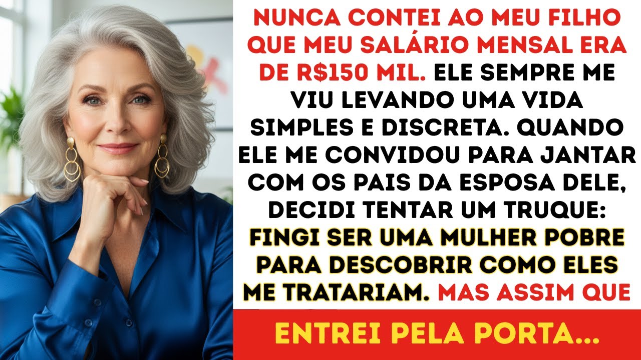 Fingi ser uma mãe pobre quando conheci a família da minha nora. Mas descobri algo que...