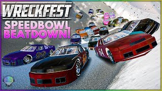 Speedbowl Beatdown! [90s NASCAR Mod] | Wreckfest
