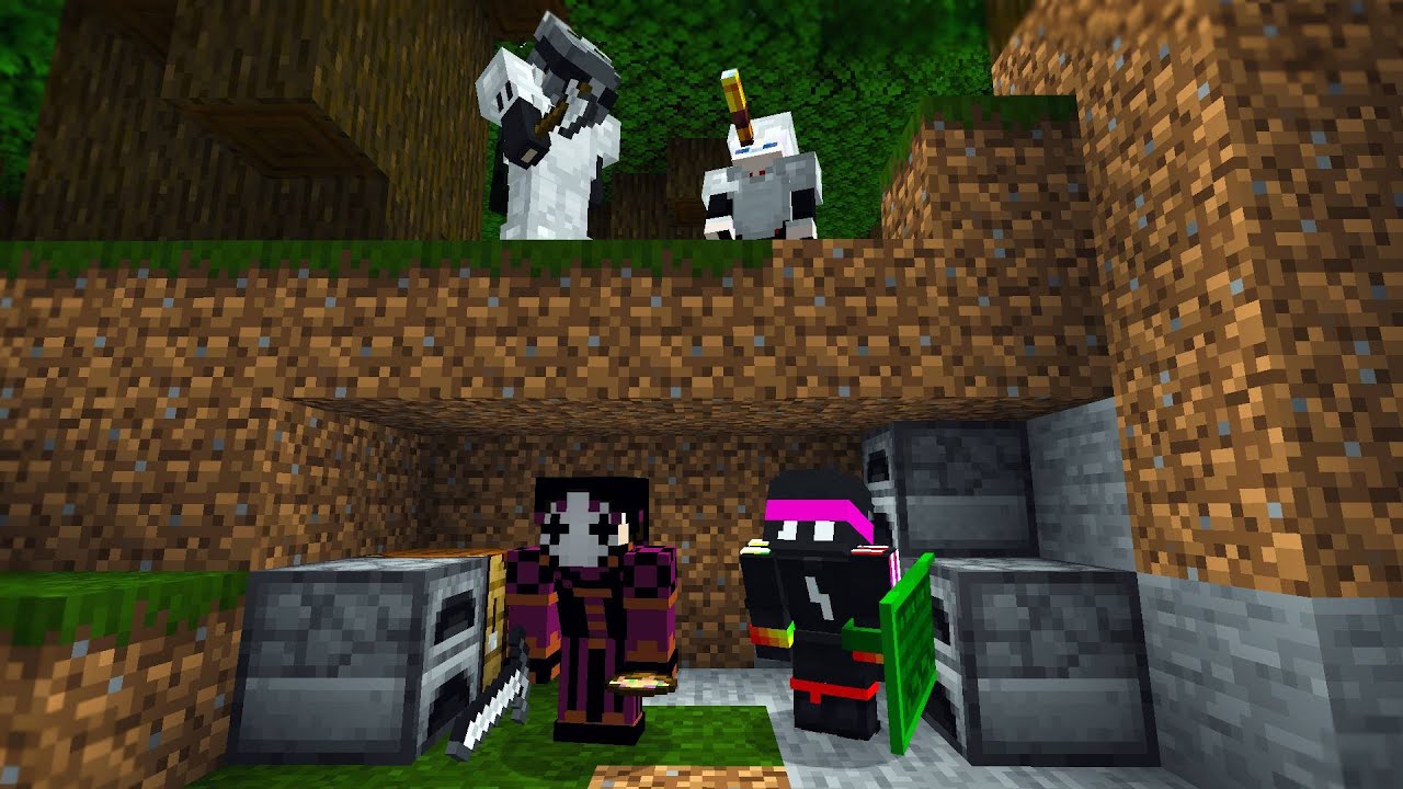 2 Minecraft pros vs 2 Minecraft pvp-ers.Care castiga?