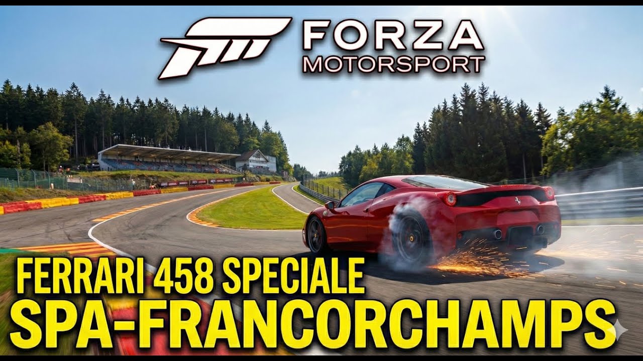 🎮 Forza Motorsport 6 | Ferrari 458 Speciale 2013 em SPA-Francorchamps – 10 Voltas | 2 Paradas 🏁🔥
