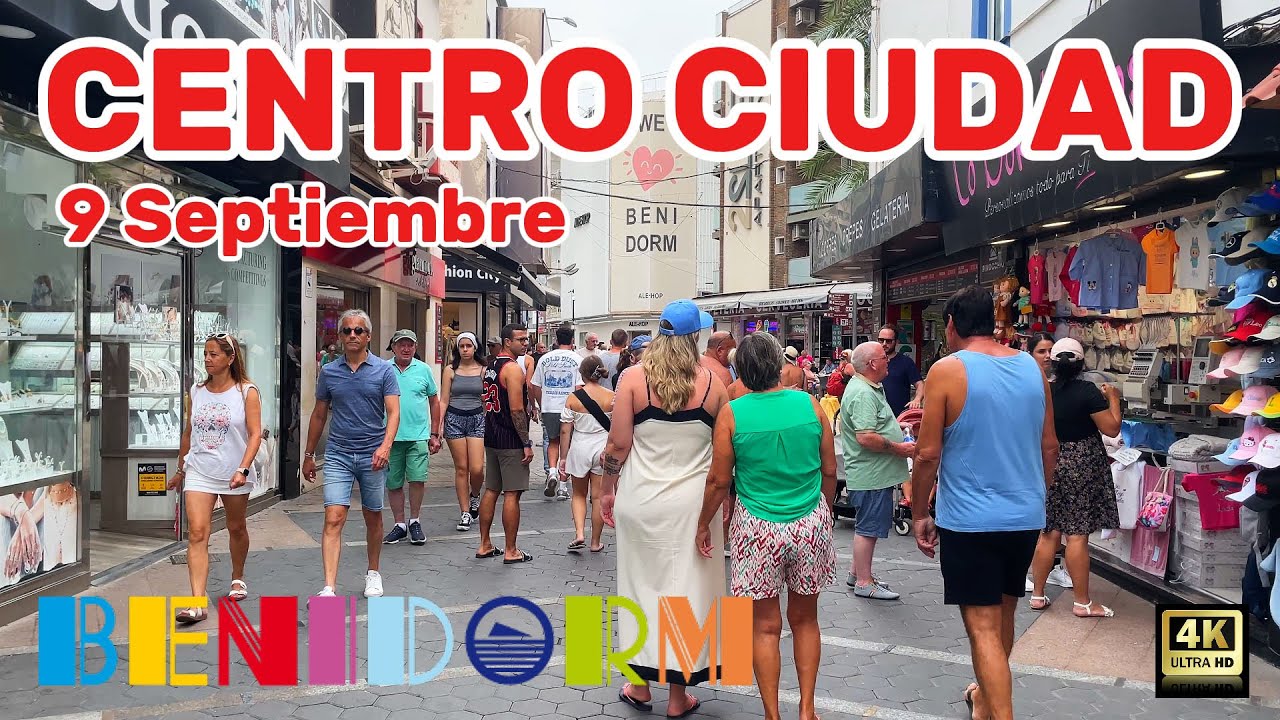 Benidorm - Centro ciudad - 9 Septiembre 2025 - Costa Blanca - España.