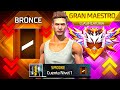 SUBÍ de BRONCE a GRAN MAESTRO en una CUENTA NIVEL 1 ???????? Free Fire