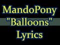 Mandopony  balloons fnaf 3 song unofficial lyric