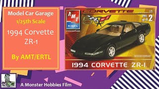 Model Car Garage - AMT/ERTL 1994 Chevrolet Corvette ZR-1 1/25 Scale Model Kit Unboxing