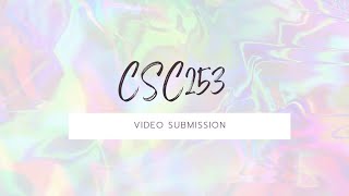 CSC253 | VIDEO SUBMISSION PRACTICAL TEST 2