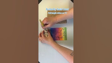 Betterpress Butterfly Swirl Card #cardmaking #betterpress #shorts