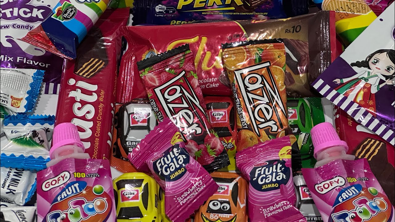 opening some candies | surprise chew gum.