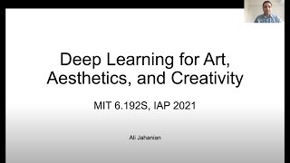 Famous MIT 6.S192 - Lecture 1: Computational Aesthetics, Design, Art | Learning by Generating Profile