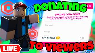 🔴 PLS DONATE LIVE | GIVING ROBUX TO VIEWERS! (Roblox Giveaway) 💰