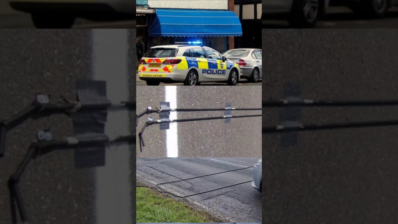 What are these two cables on the UK road  