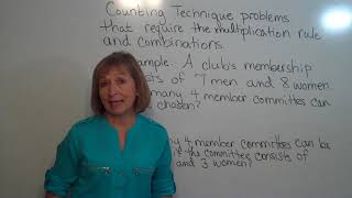 Counting techniques when selecting from subsets. Using counting techniques to find probability