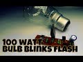 100 watts bulb blinking circuit  warning flash  using scr