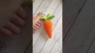 🧡Морковка Погремушка Вязаная Крючком🥕Crochet Carrot Rattle🥕Gehäkelte Karottenrassel