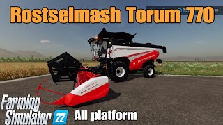 Rostselmash Torum 770 / mod fro all platforms on FS22 Rostselmash Torum 770 / mod fro all platforms on FS22