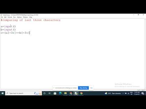 Comparing last three characters||Python   #python #beginnerlevelpython #comparinglastthreecharacters