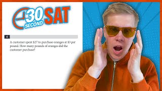 SAT | Test 4 Digital | Module 1 | Problem 6 - IN 30 SECONDS OR LESS