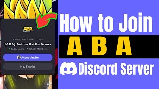 How To Join Discord ABA Server