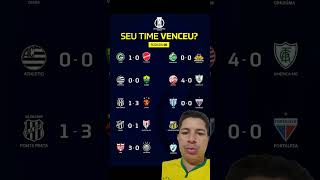 RESULTADOS DA OITAVA RODADA DA SERIEB #shortvideo #serieb #resultados #futebol