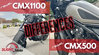 Rebel 500 (300) vs Rebel 1100... What are the differences?