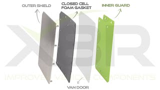 X8R Van Door Shields for Vivaro, Trafic, NV300, Transit, Custom