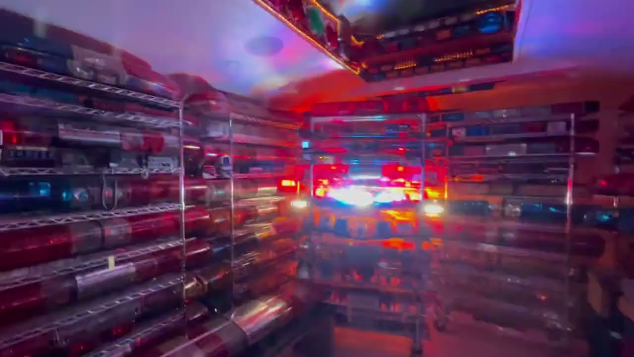 Federal Signal Vision SLR Light Bar Las Vegas Metro Police Dept  Enjoy....... New Domes (12-09-2025)