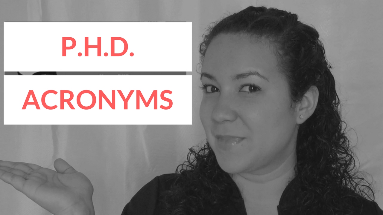 PhD Acronyms YouTube