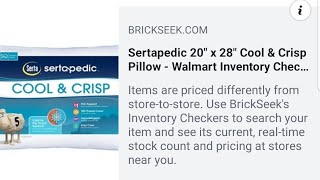 Walmart/brickseekers  (Serta )