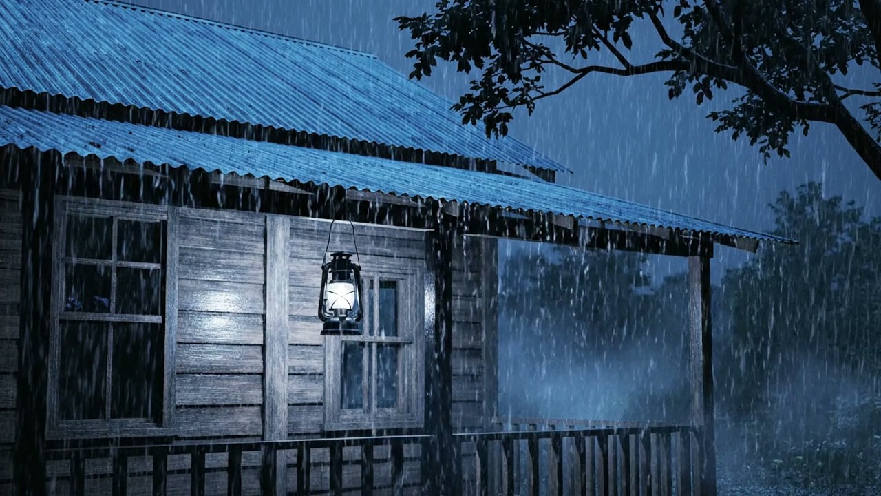 💤 Duerme al Instante y Despierta con Energía | Tormenta en Techo de Metal y Truenos