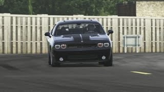 Dodge Challenger SRT8 around Top Gear Track