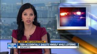 Police: Teen trying to remove gun from waistband accidentally shoots self in thigh