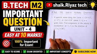 B.Tech M2 Unit-4 Important Question | Easy 10 Marks Problem with Solution | R23/R22 Telugu#youtube 💯