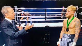 JAKE PAUL AFTER VICIOUS KO WIN CALLS OUT CONOR McGREGOR & KSI “YOUR ON MY LIST”
