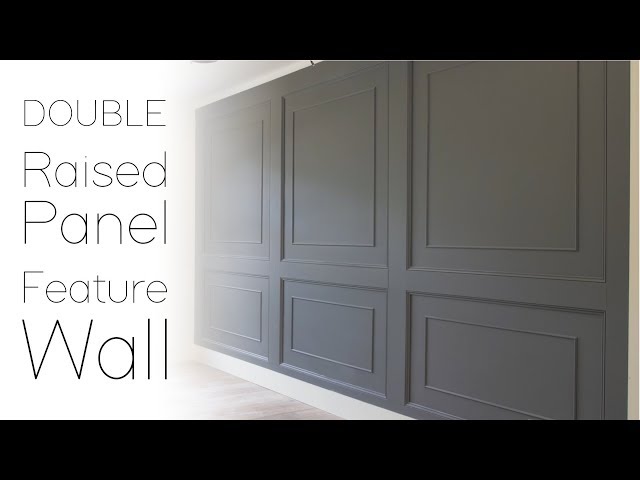DOUBLE Raised Panel Feature Wall