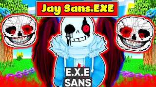 JAYGRAY CHẾ TẠO THÀNH CÔNG BỘ GIÁP SANS.EXE SIÊU MẠNH TRONG MINECRAFT*JAY SANS.EXE KINH DỊ 👾😈