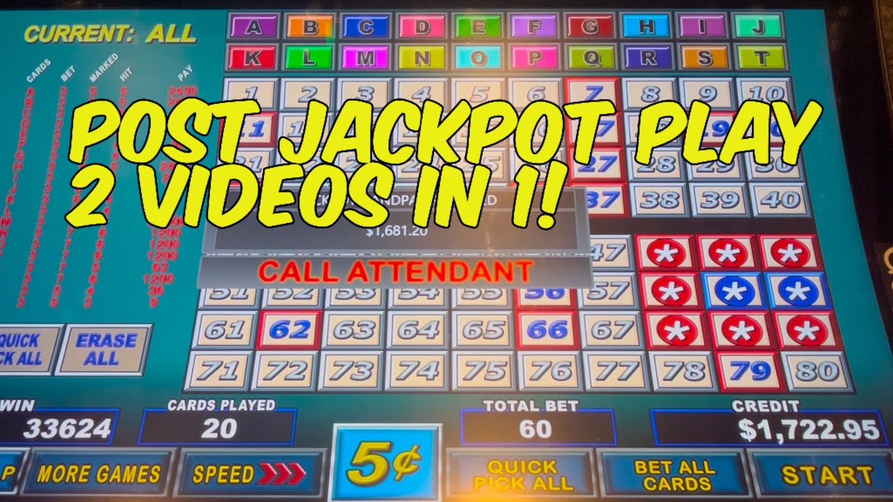 Jackpot Keno Day Post Jackpot Play