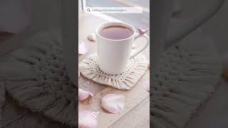 Macrame Heart Coaster