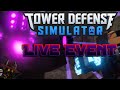 Tower Defense Simulator LIVE EVEN HAPPENING IN 1.5 HOURS!!// NEW HARDCORE MODE, MAPS AND TOWERS!