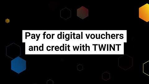 Pay for digital vouchers and credit with TWINT