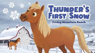 Thunder's First Snow ❄️ Gentle Horse Story & Calm Breathing | Low Stimulation