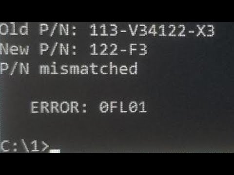 p/n mismatch/ERROR 0FL01 AMD amdflash