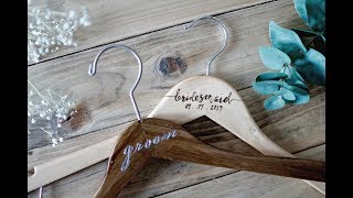 EASY DIY WEDDING BRIDAL HANGERS