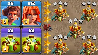 Th16 New Attack Strategy Root Rider With Overgrowth Spell Clash Of Clans