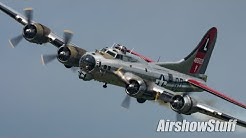 B-17 Flying Fortress Low Flybys - Thunder Over Michigan 2018