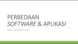 PERBEDAAN SOFTWARE & APLIKASI screenshot 4