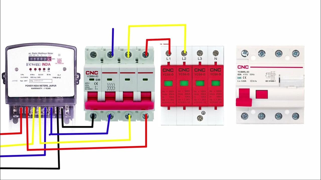 3 phase spd wiring#homewiring #3phasespdwiring #shorts - YouTube