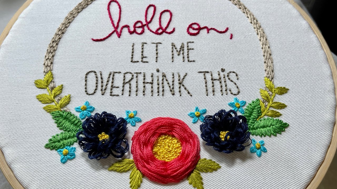 DIY Embroidery for Beginners Hold on Mini Maker Embroidery Kit YouTube