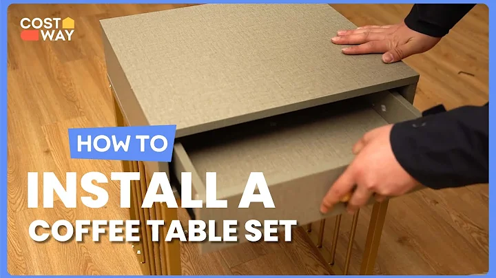 How to Install the 2 Pieces Modern Nesting Coffee Table Set | JV10386 #costway #howto