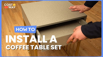 How to Install the 2 Pieces Modern Nesting Coffee Table Set | JV10386 #costway #howto
