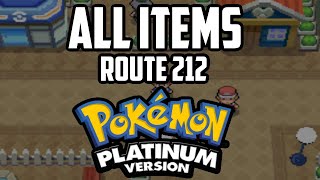 EVERY Item in Route 212 - Pokemon Platinum