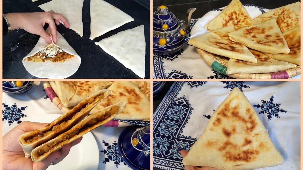 خبز المقلاة او البطبوط معمر بشكل جديد و حشوة مميزة و مبتكرة 💕ضروري تجربوه Batbout farcis